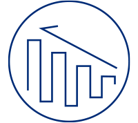 vector drawing of a graph trending upwards